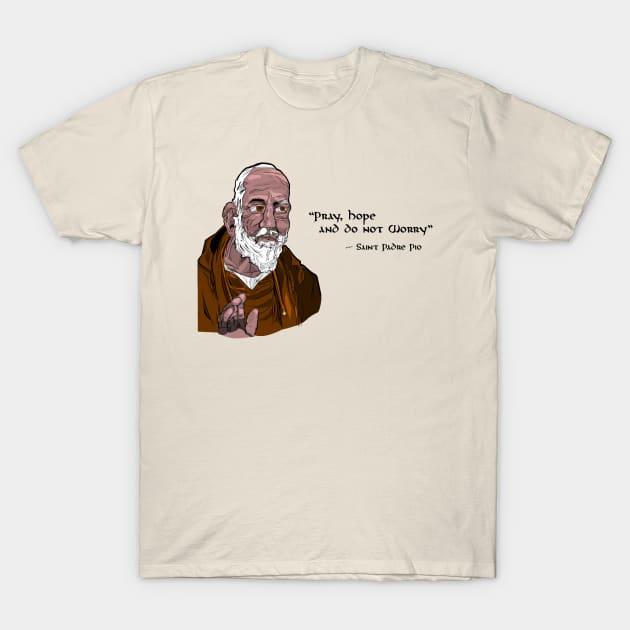 Padre Pio T-Shirt by The God Shop